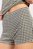 Gingham Biker Shorts