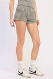 Gingham Biker Shorts